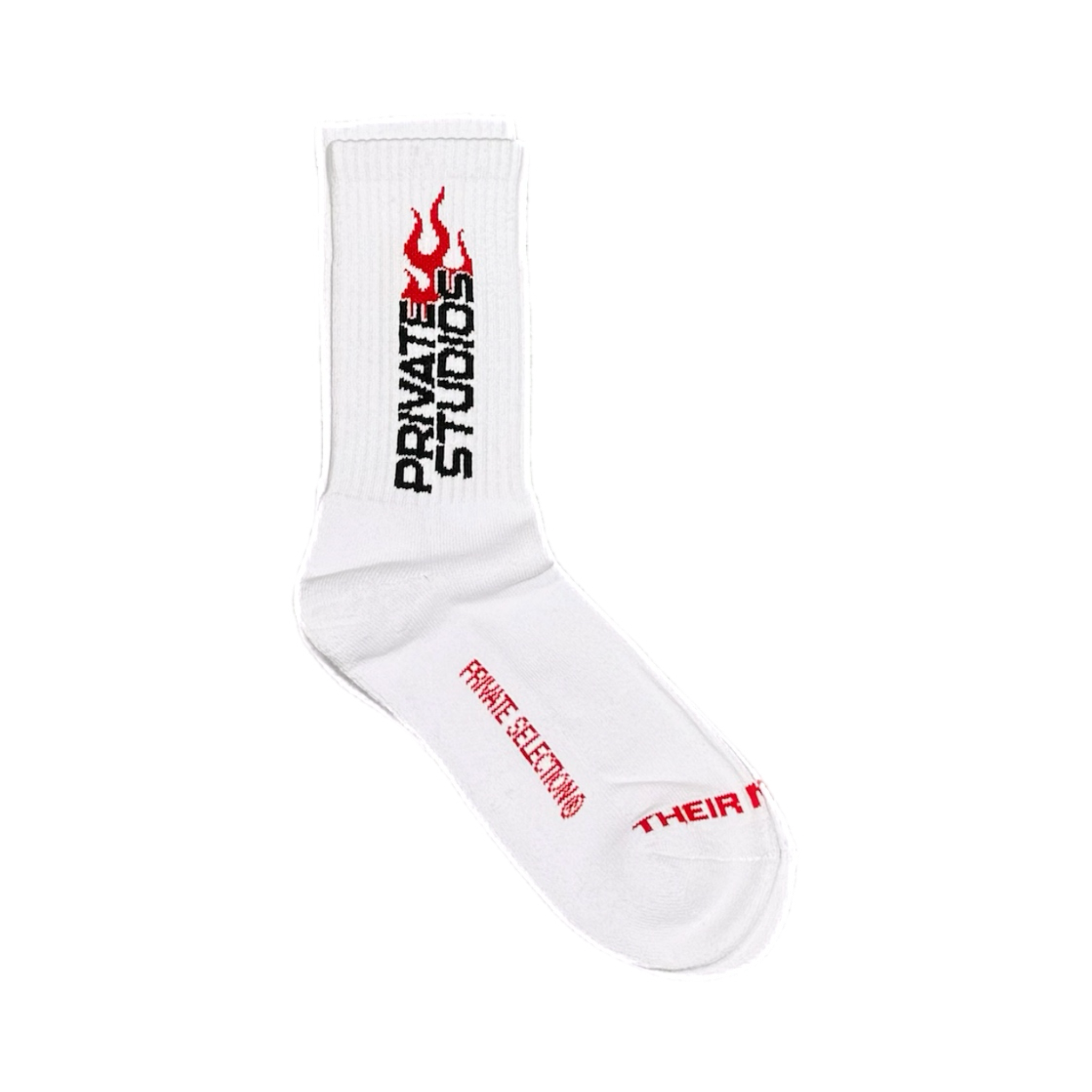 Flame Sock | White/Red