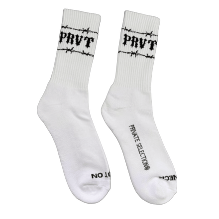 Barbed Wire Sock | White/Black