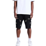 Crysp Denim Lotus Short Jet Black