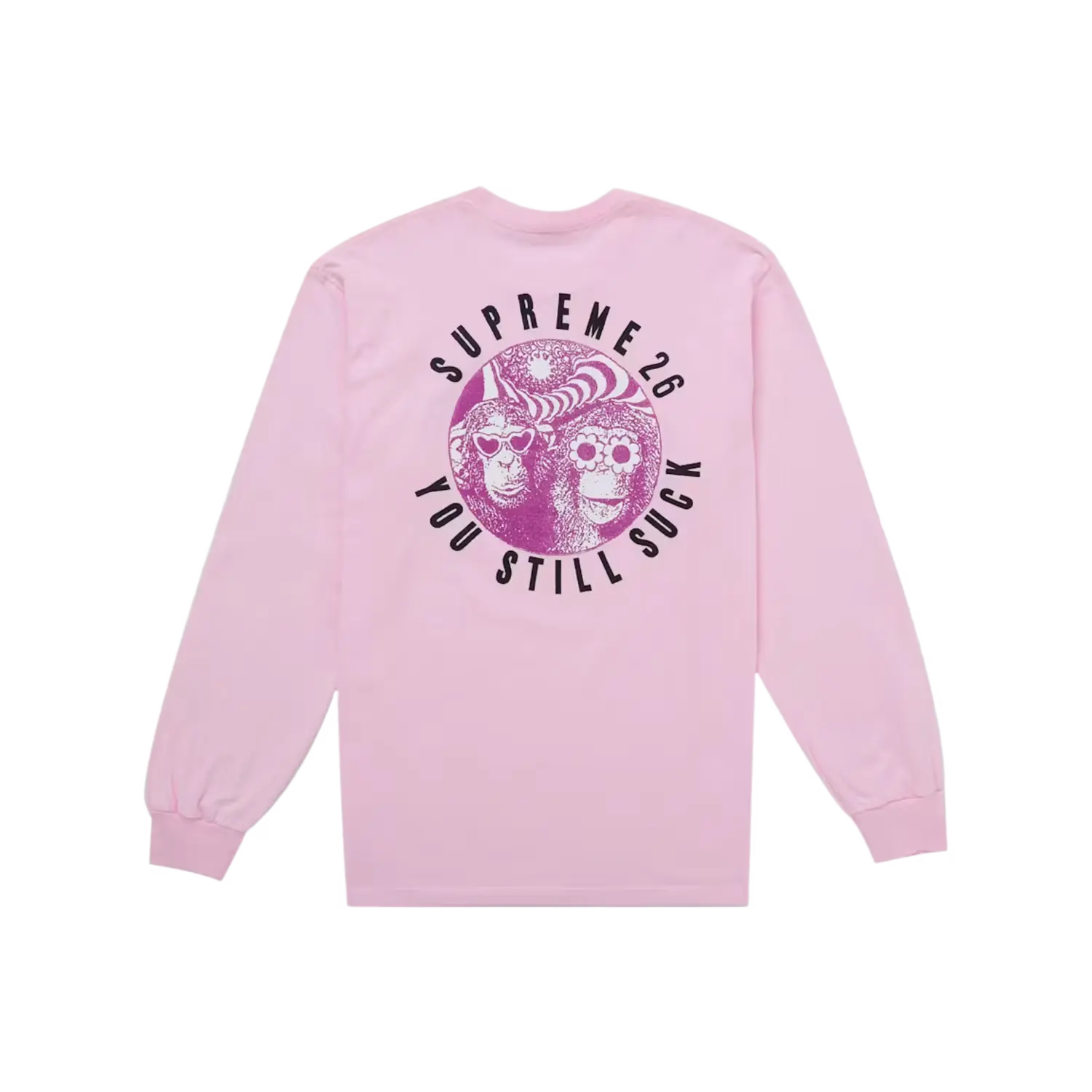 Supreme You Still S**k L/S Tee Light Pink