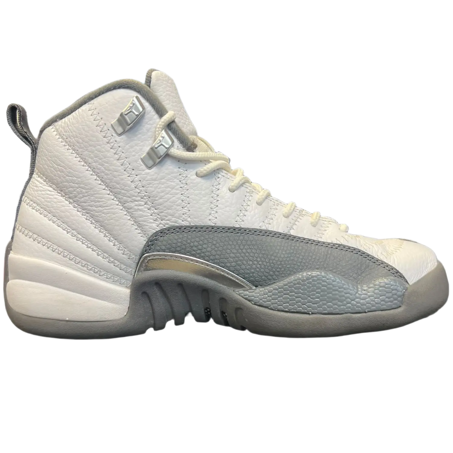 Jordan 12 Retro White Dark Grey (GS)