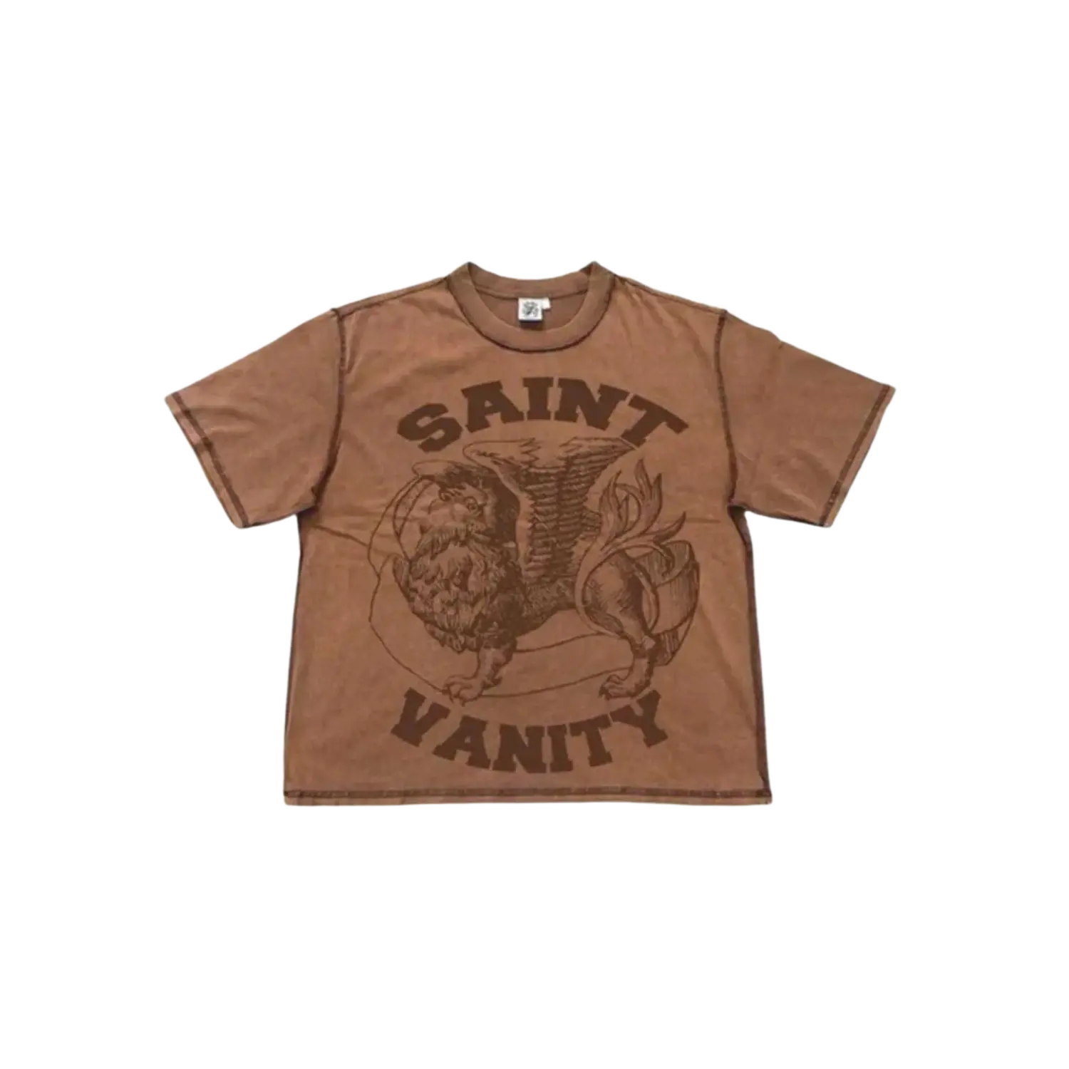 Saint Vanity Griffin Tee Brown