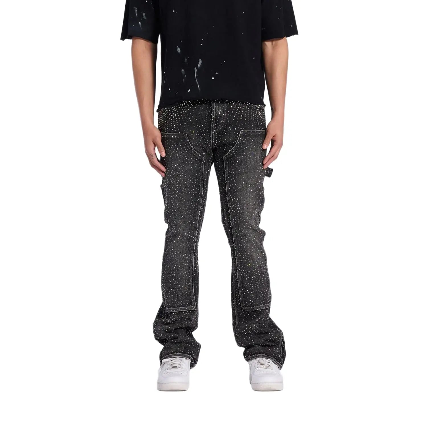 Crysp Denim Iced Flare Grey FW26