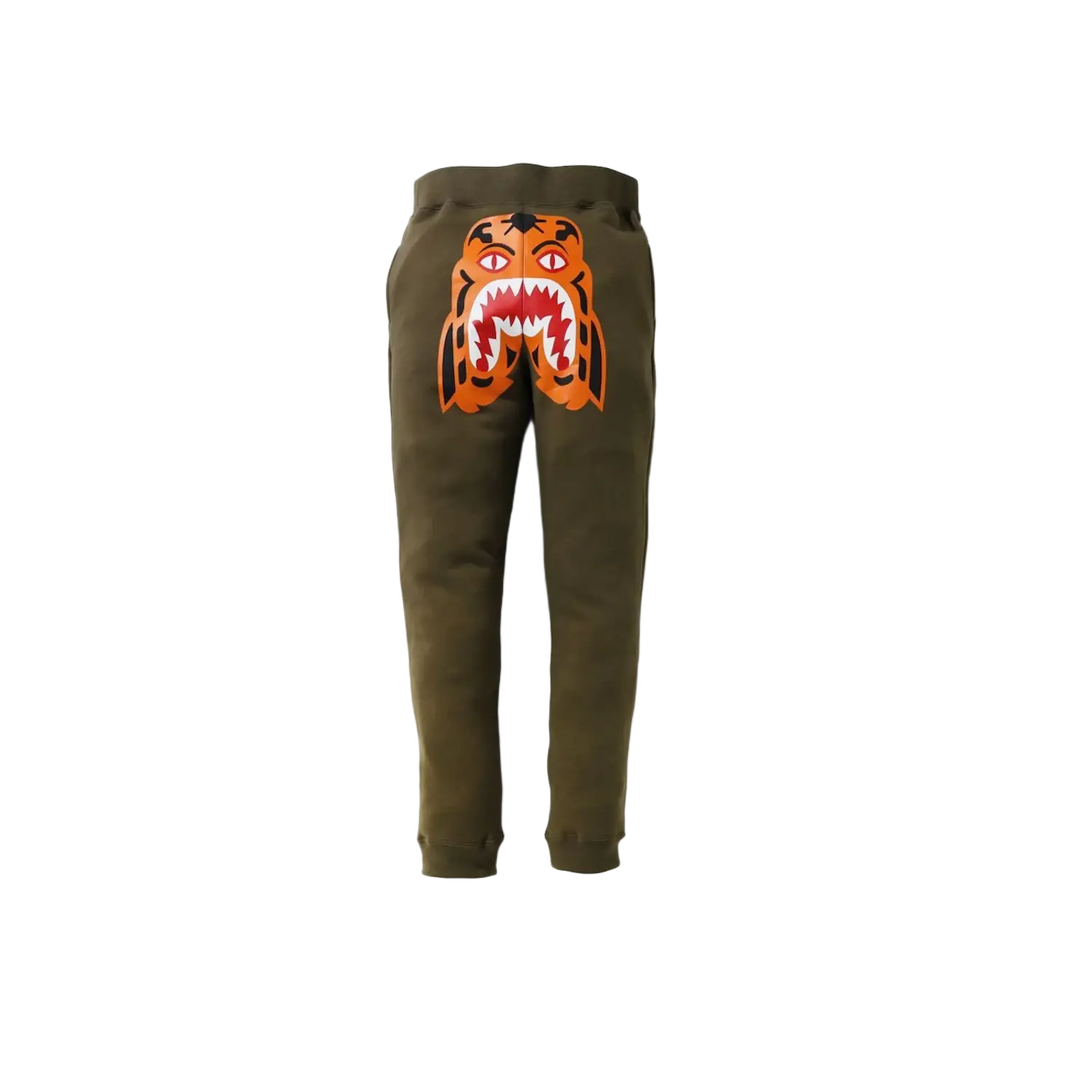 BAPE Tiger Slim Sweat Pants Olivedrab