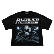 Alcalica Hooligan Drop Crop Tee Black