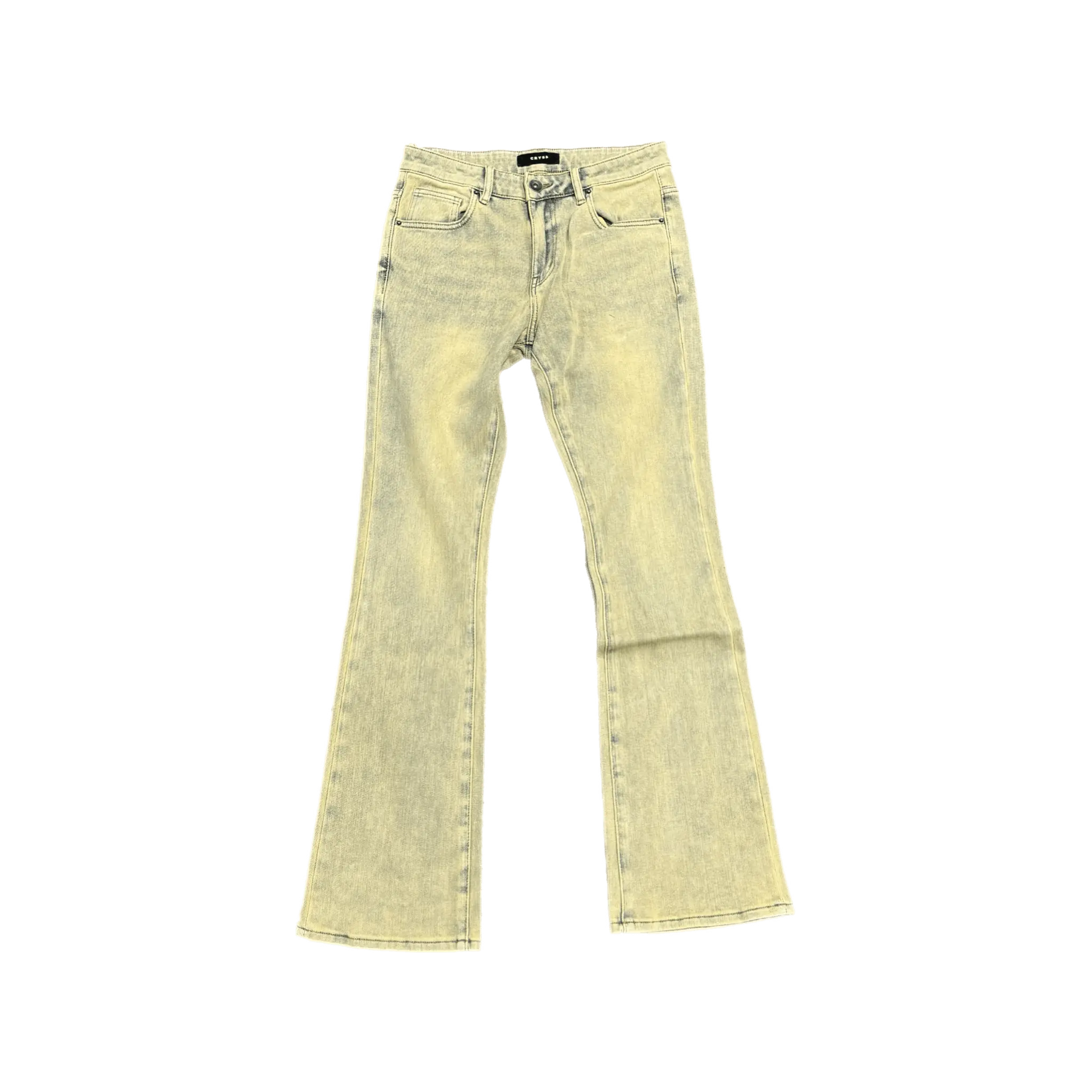 Crysp Denim Arch Flare Light Sand