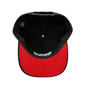 Patch Snapback Black/White/Red Brim