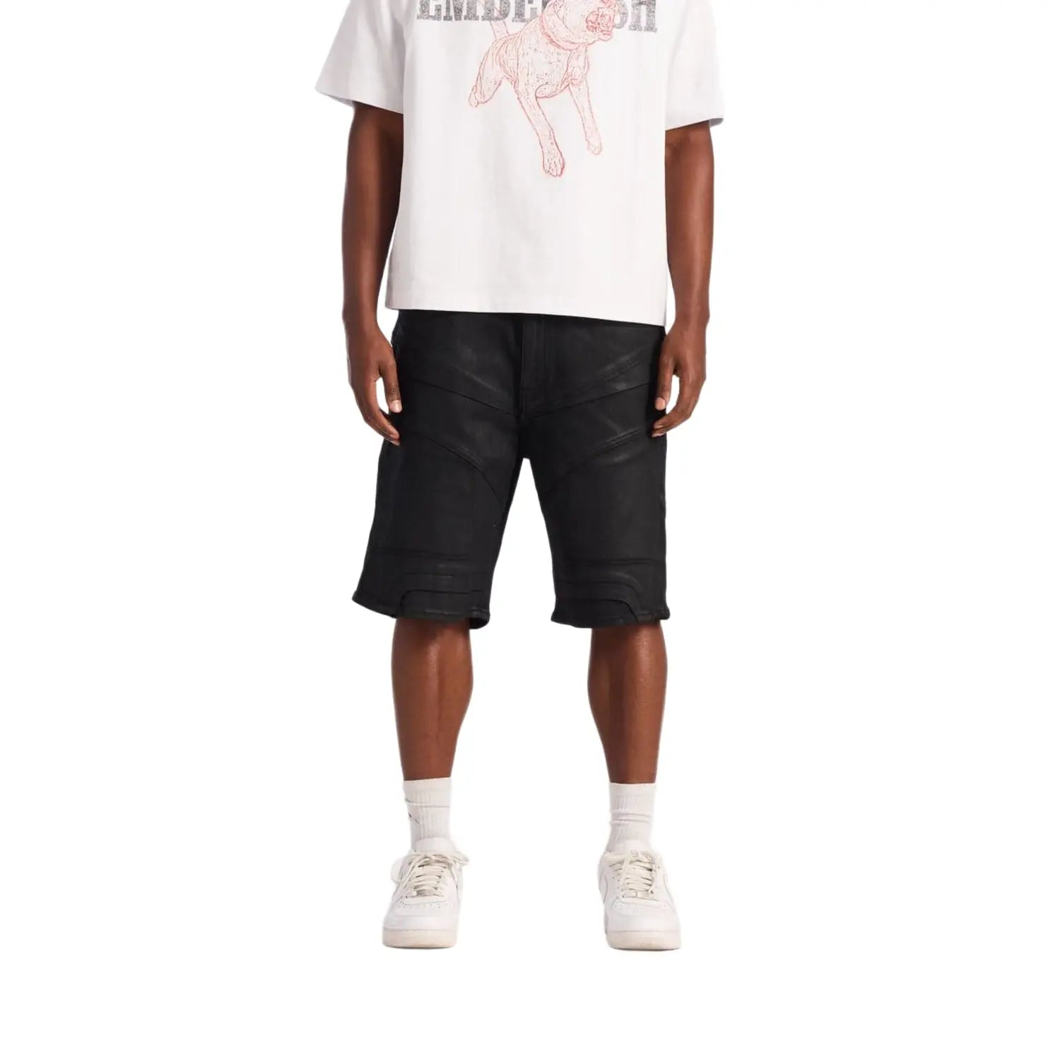 Embellish Drone Shorts Black Wax