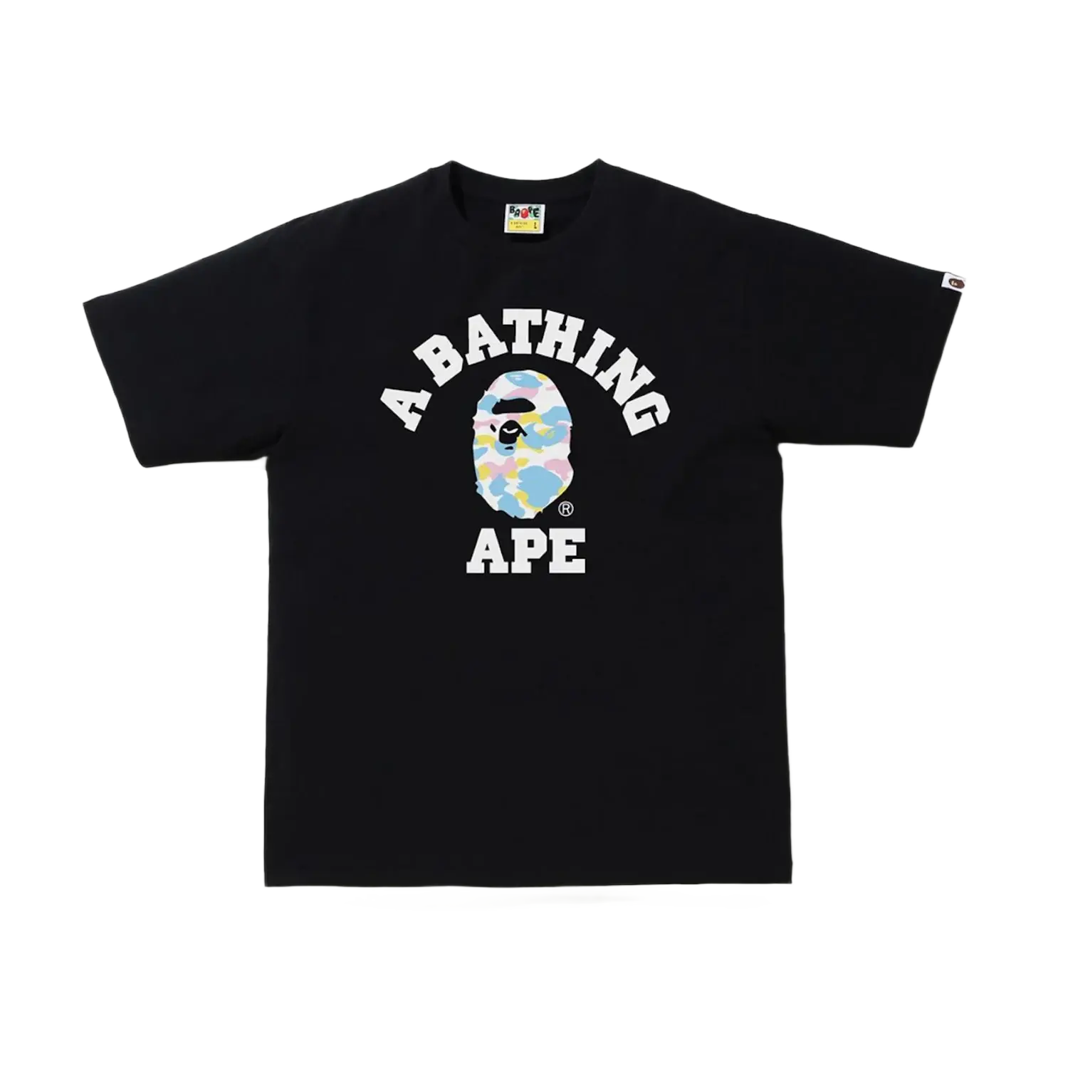 BAPE New Multi Camo College Tee Black