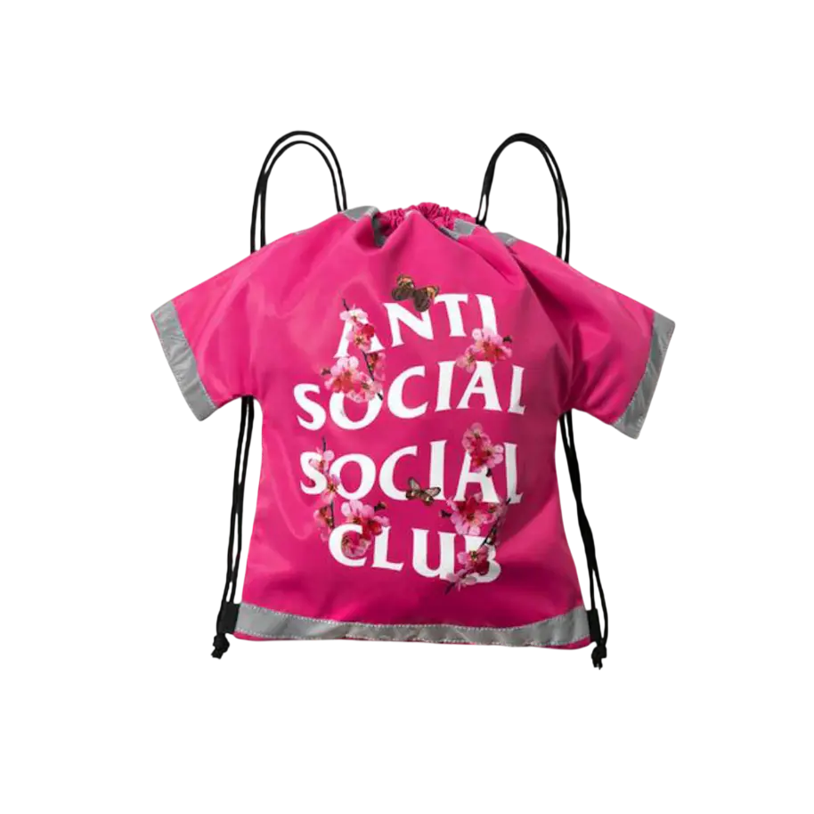 Anti Social Social Club Cute AF Drawstring Bag Pink