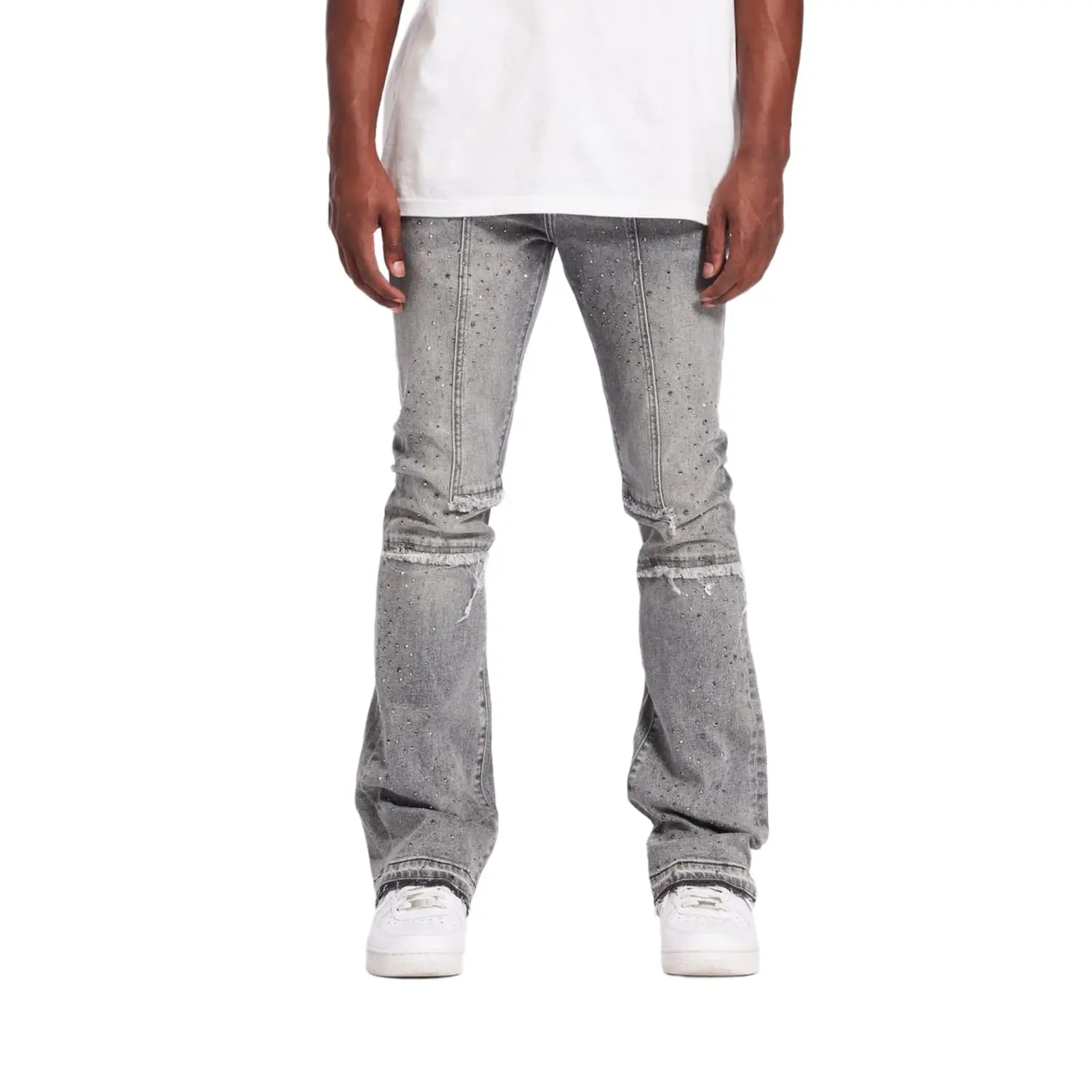 Crysp Denim Wiz Flare Ice Grey