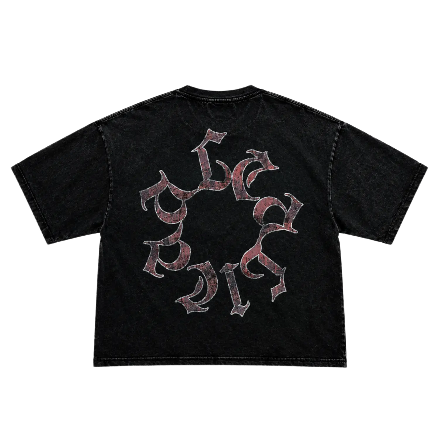Alcalica Between Worlds Drop Crop Tee Black
