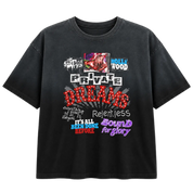 Private Dream Thrashed Vintage Tee Black