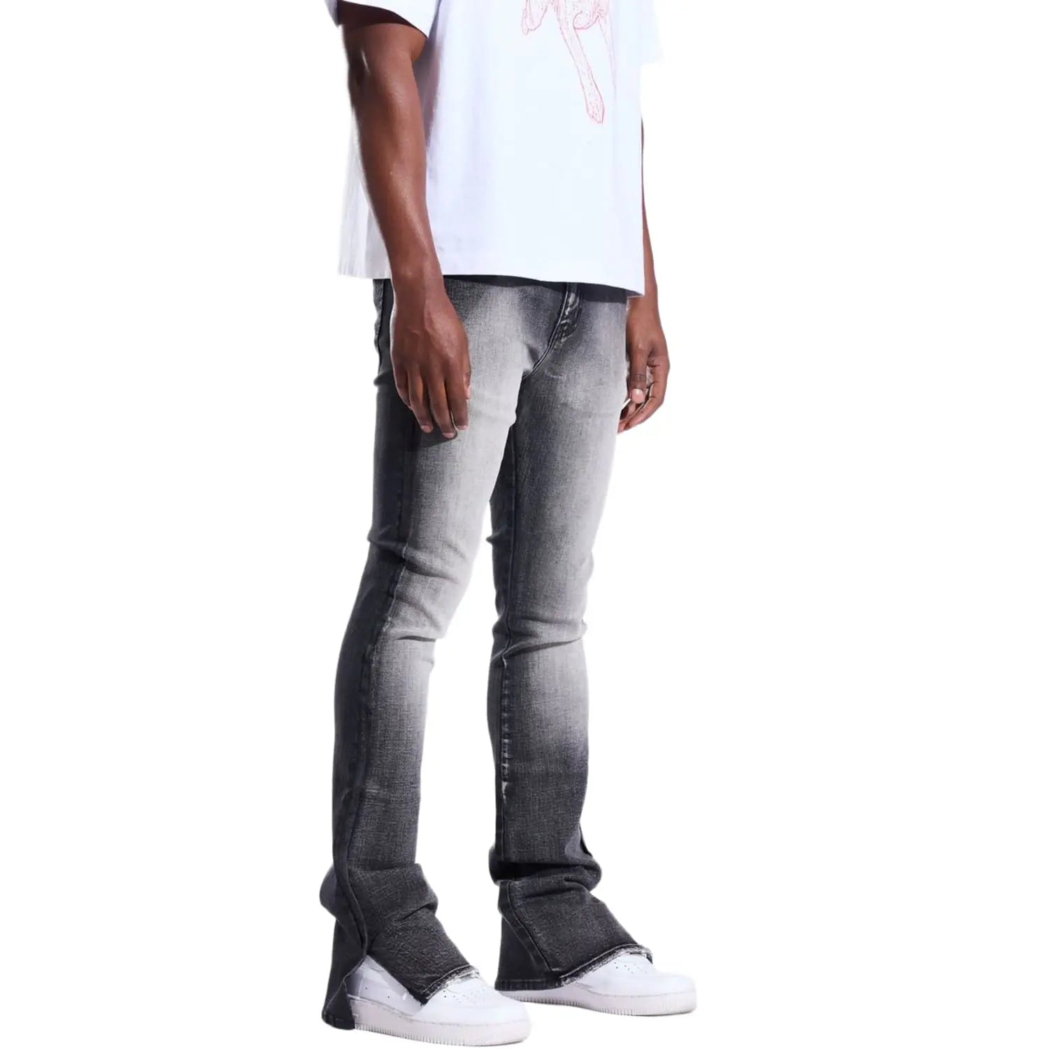 Crysp Denim Arch Flare Denim Grey Washed
