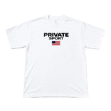 Private Sport USA Tee White