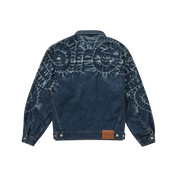 Supreme Shibori Denim Trucker Jacket Rigid Indigo