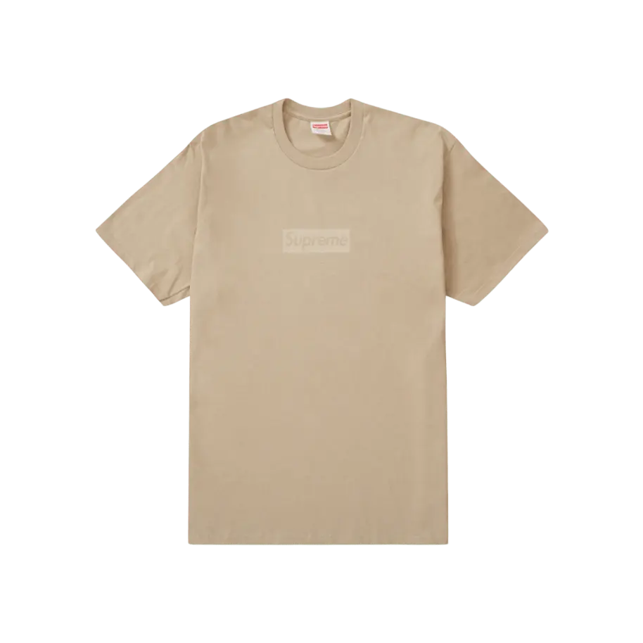 Supreme Tonal Box Logo Tee Khaki