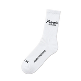 Script Socks White