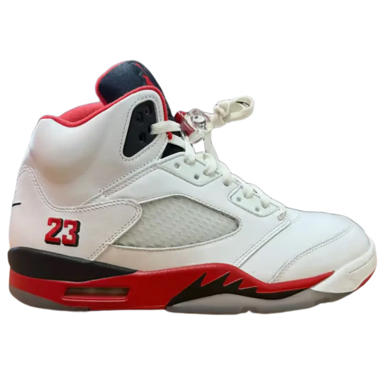 Jordan 5 Retro Fire Red Black Tongue (2025)