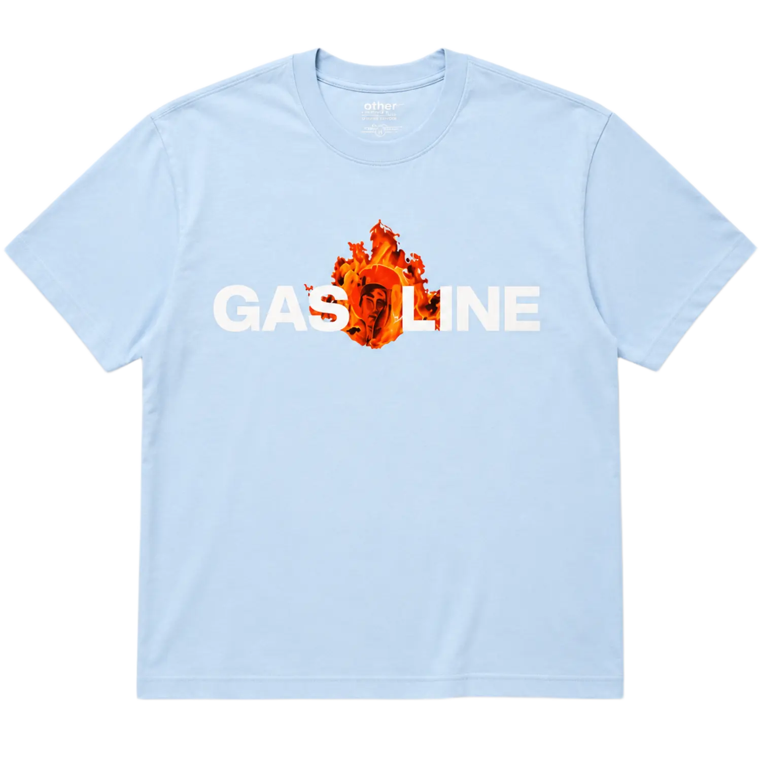 Gasoline Inferno Tee Baby Blue