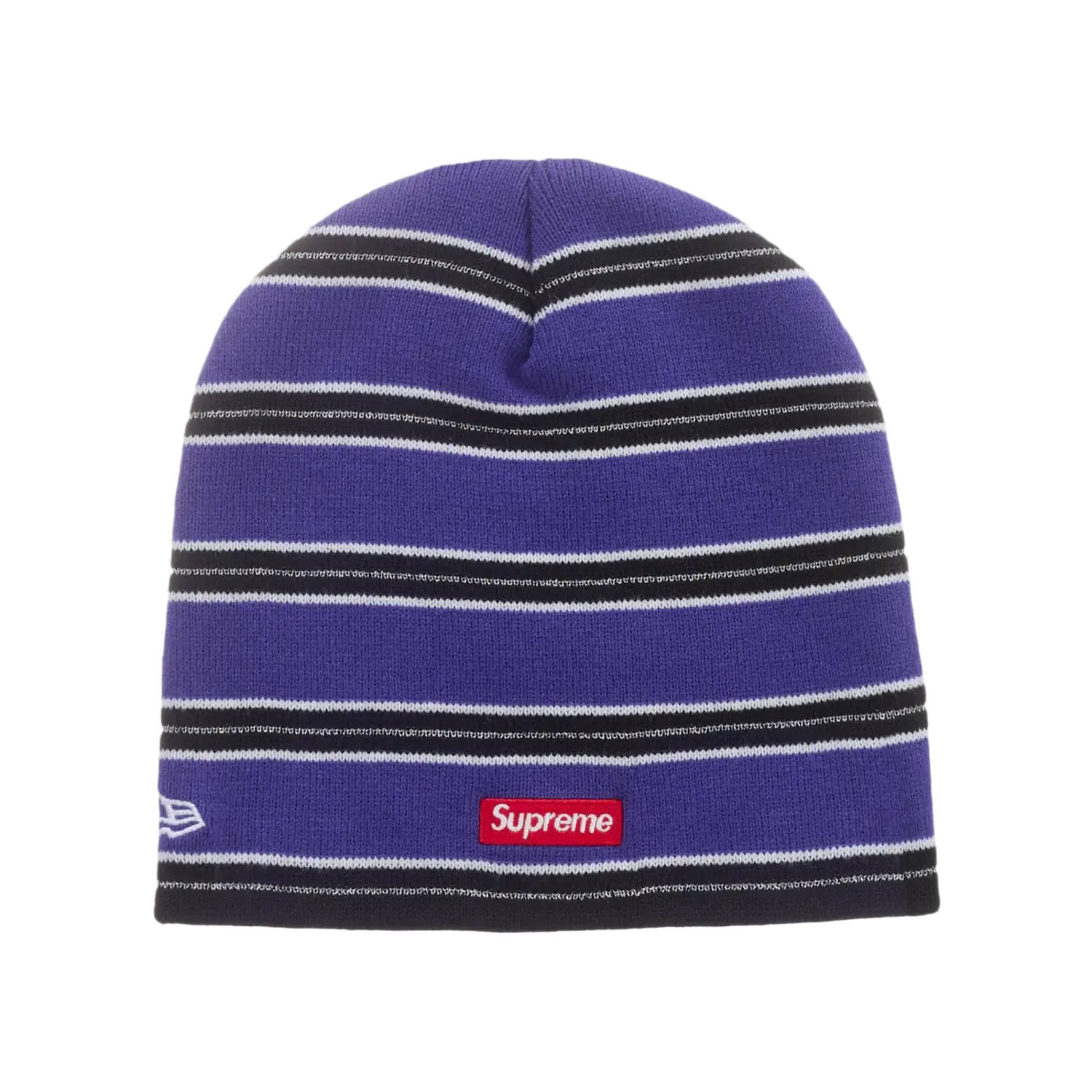 Supreme New Era Stripe Beanie Royal