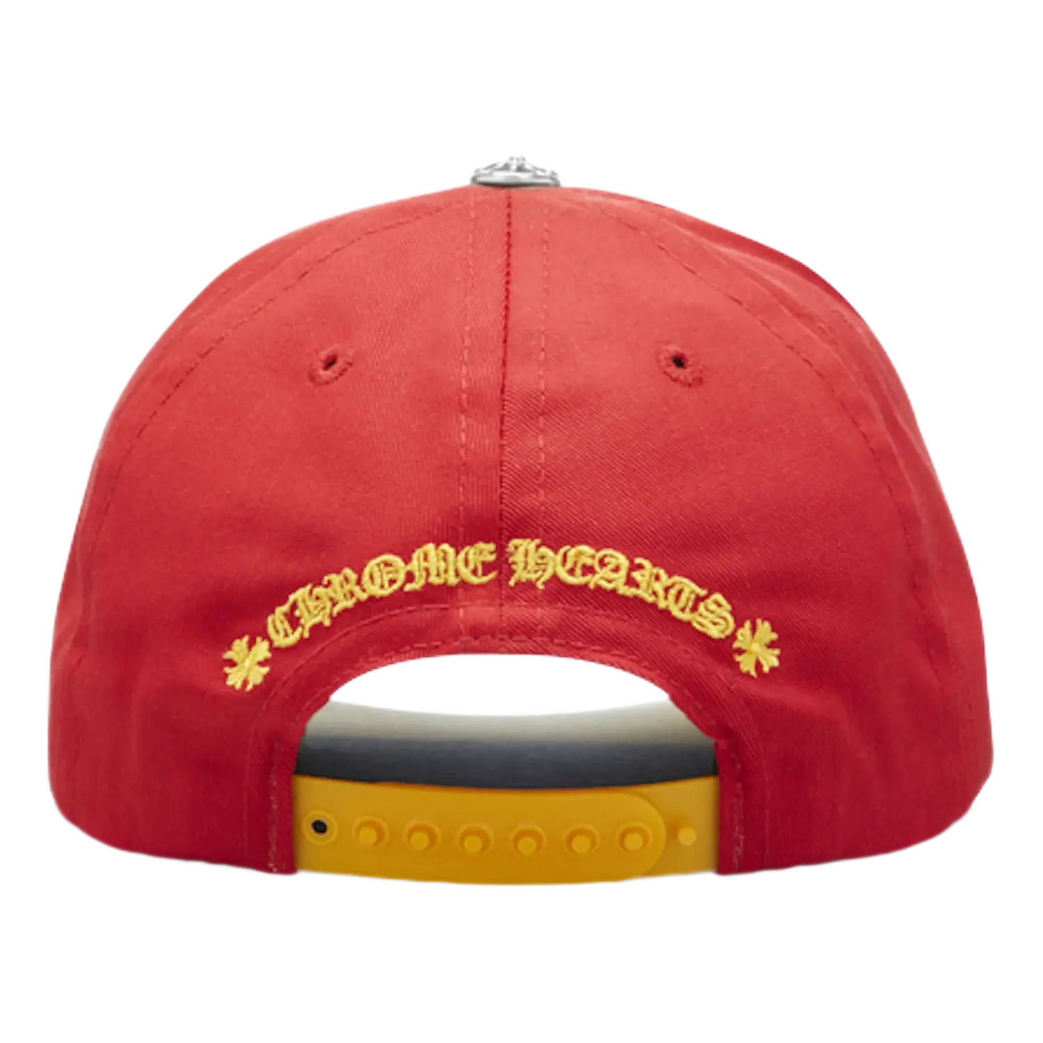 Chrome Hearts CH Silver Button Hat Red/Yellow