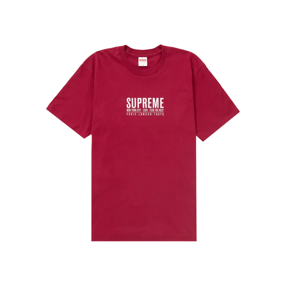 Supreme Paris Tee Cardinal