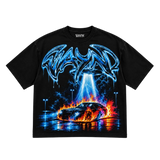 VAYN Afterburn Drop Crop Tee Black