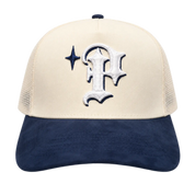 Keep It P Trucker Cream/Navy Suede