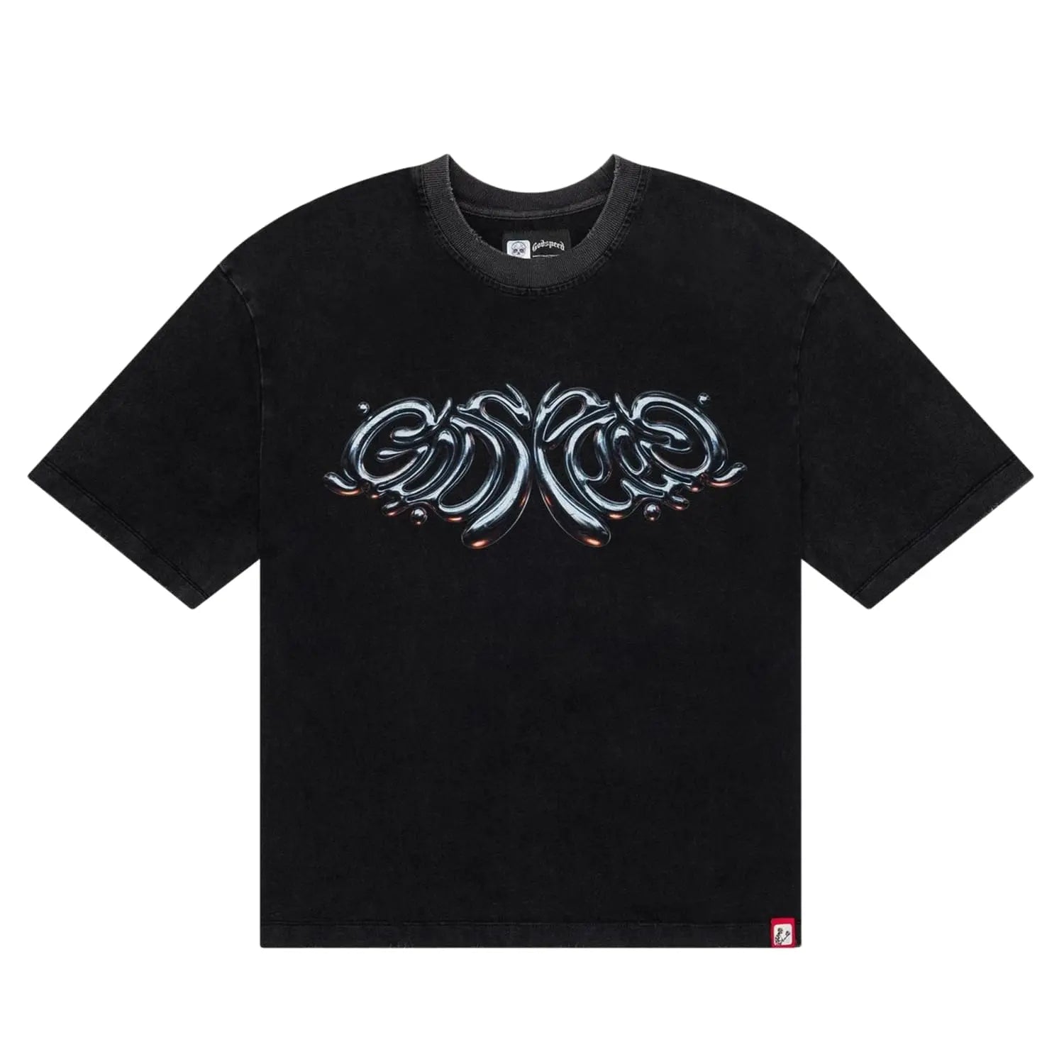 Godspeed Mercury Logo Tee Black Wash