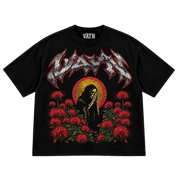 VAYN Eternal Prayer Drop Crop Tee Black