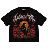 VAYN Eternal Prayer Drop Crop Tee Black