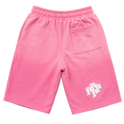 Patch Baggy Oversized Sweatshort Pink
