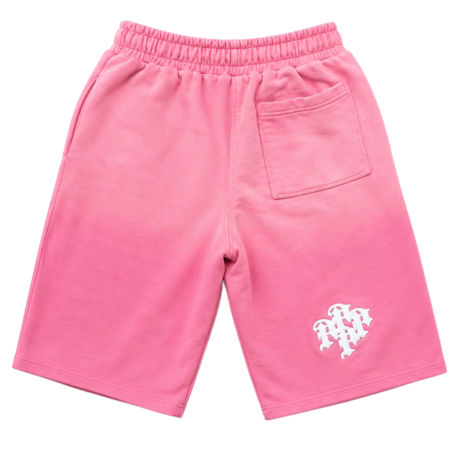 Patch Baggy Oversized Sweatshort Pink
