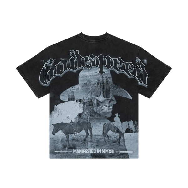 Godspeed Cowboy Skeleton Tee Black 