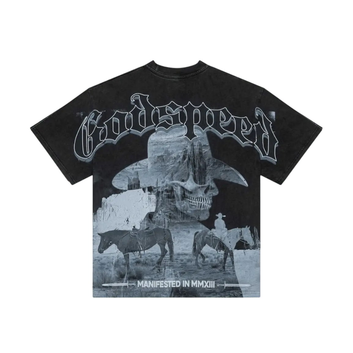 Godspeed Cowboy Skeleton Tee Black 
