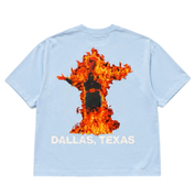 Gasoline Inferno Tee Baby Blue