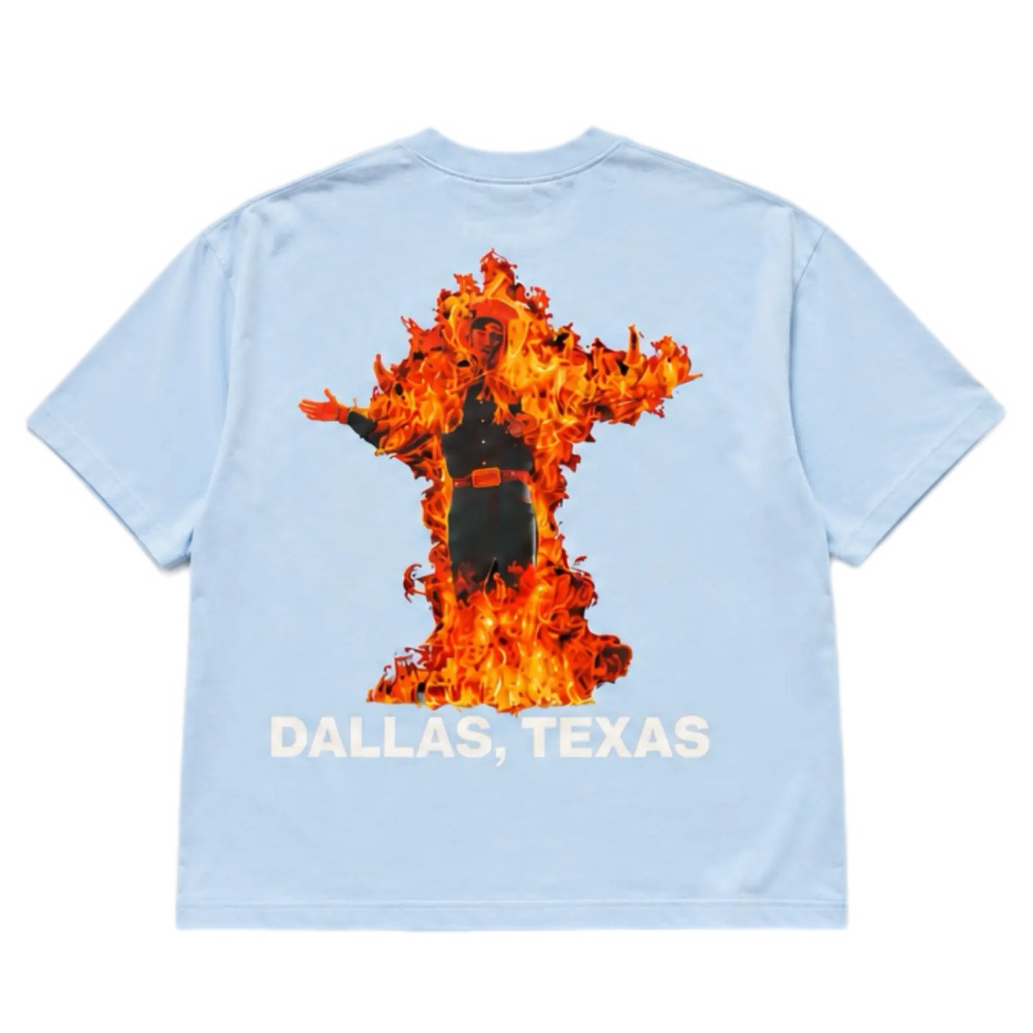 Gasoline Inferno Tee Baby Blue