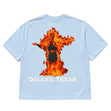 Gasoline Inferno Tee Baby Blue