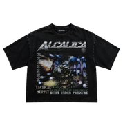 Alcalica Tactical Division Drop Crop Tee Black