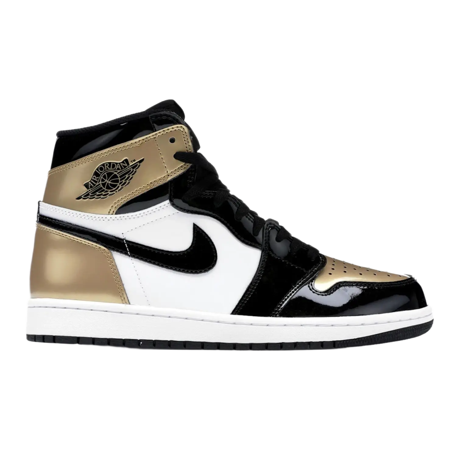 Jordan 1 Retro High NRG Patent Gold Toe