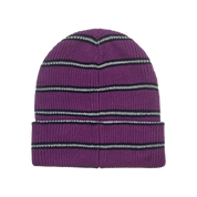 Supreme Metallic Stripe Beanie Purple