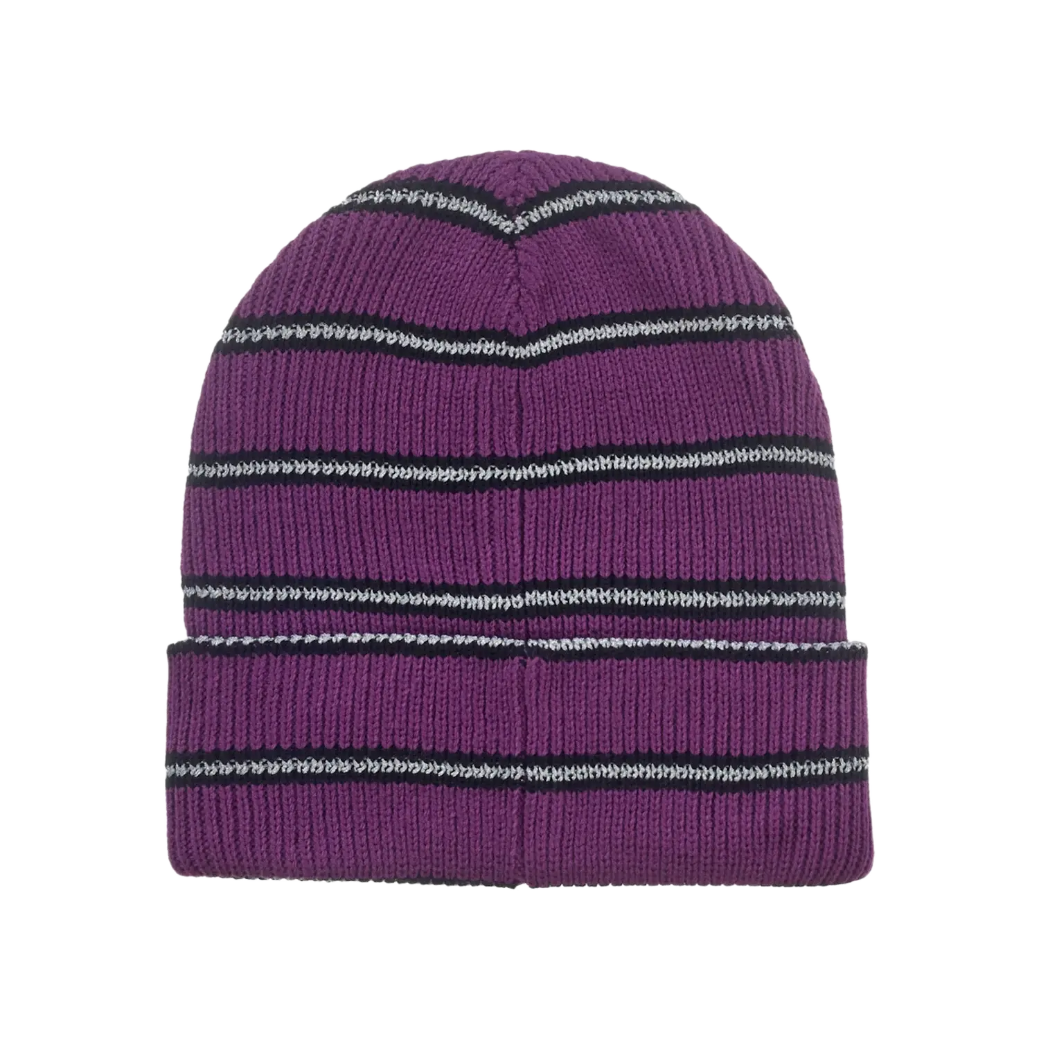 Supreme Metallic Stripe Beanie Purple