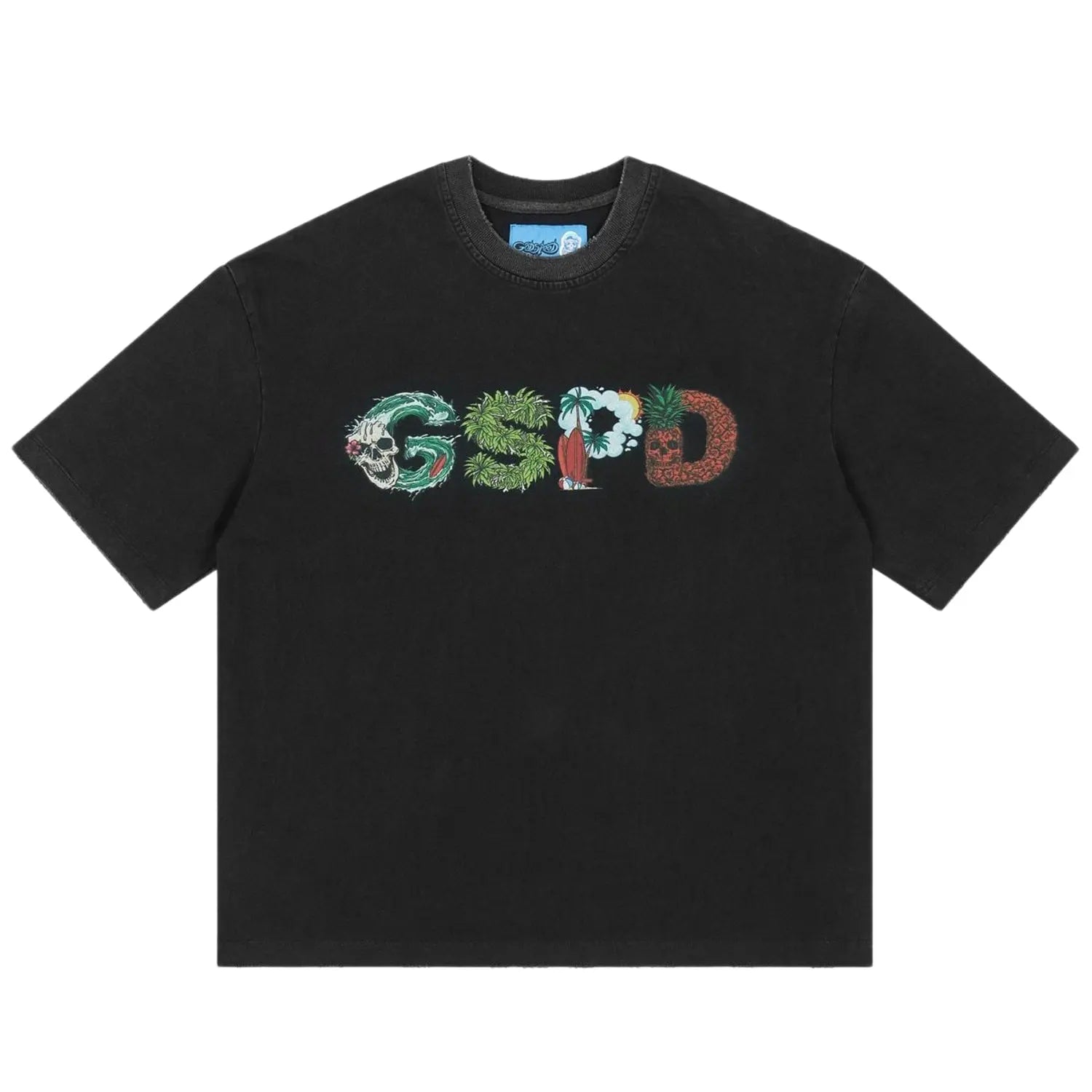 Godspeed Surfs Up Tee Black