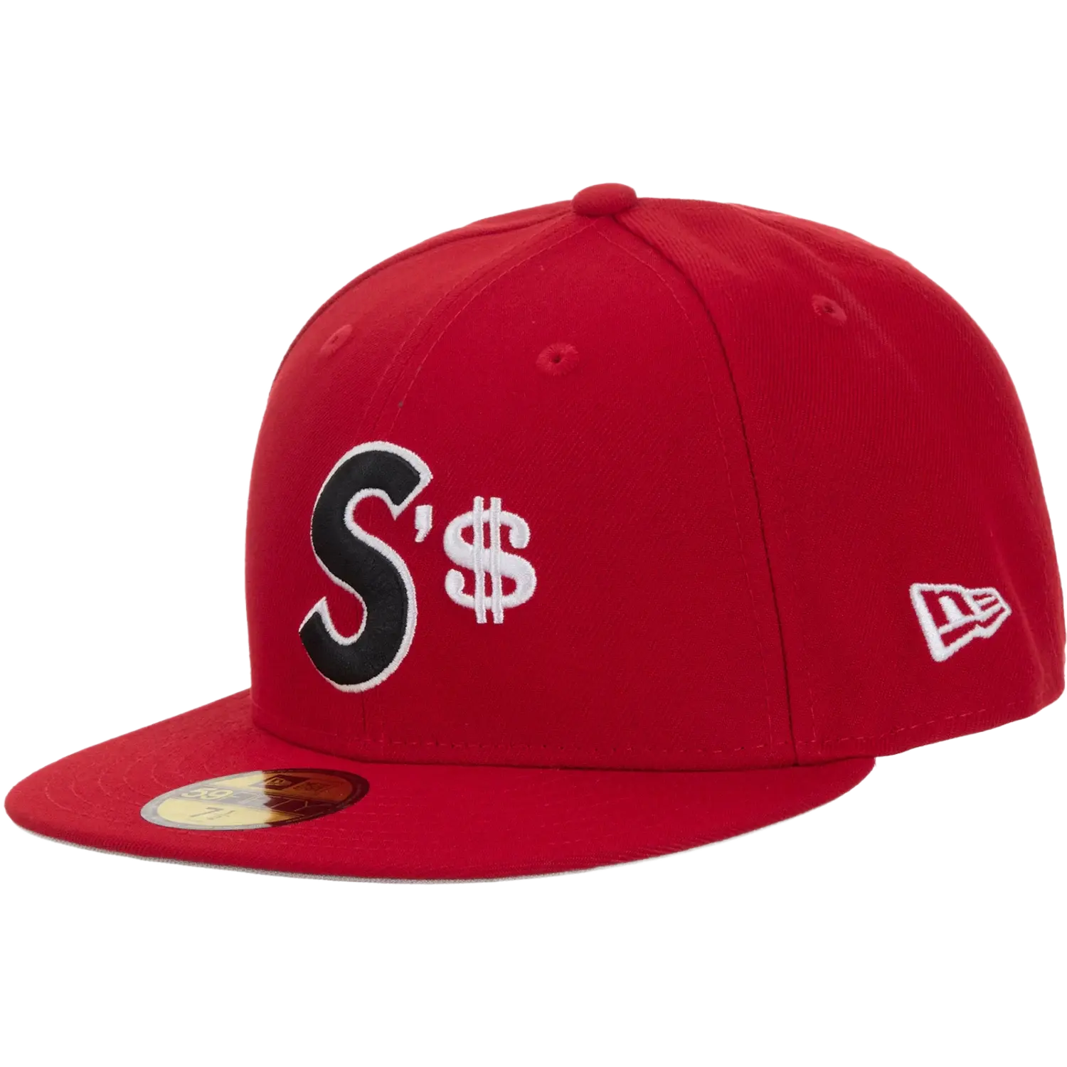 Supreme Money S Logo New Era 59Fifty Fitted Cap Red