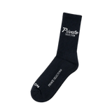 Script Socks Black
