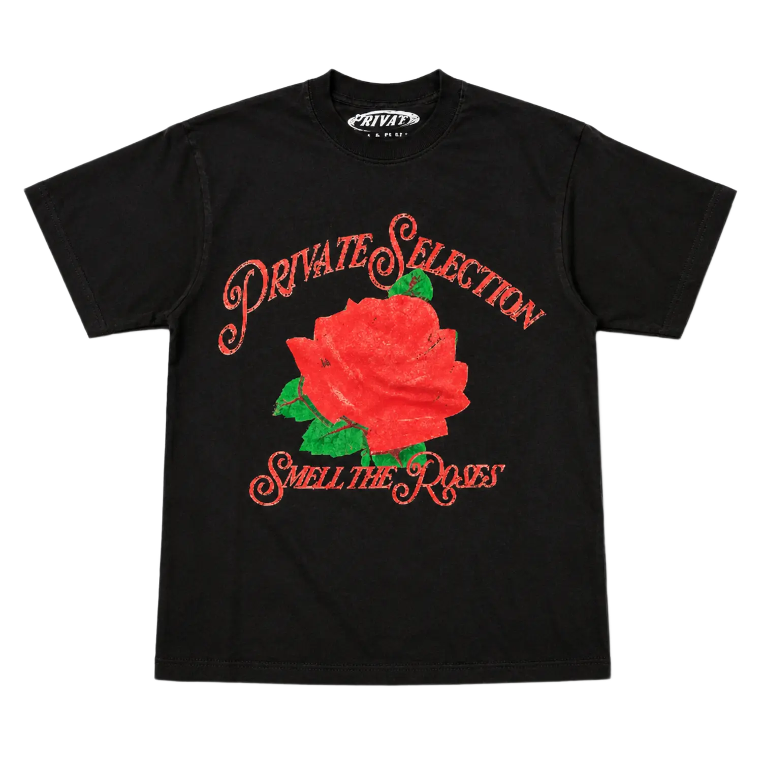 Roses Tee Black