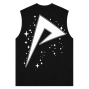 Skeleton Cutoff Tee Black
