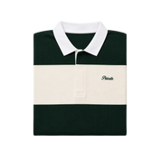 Mini Logo Striped Polo Green/Cream