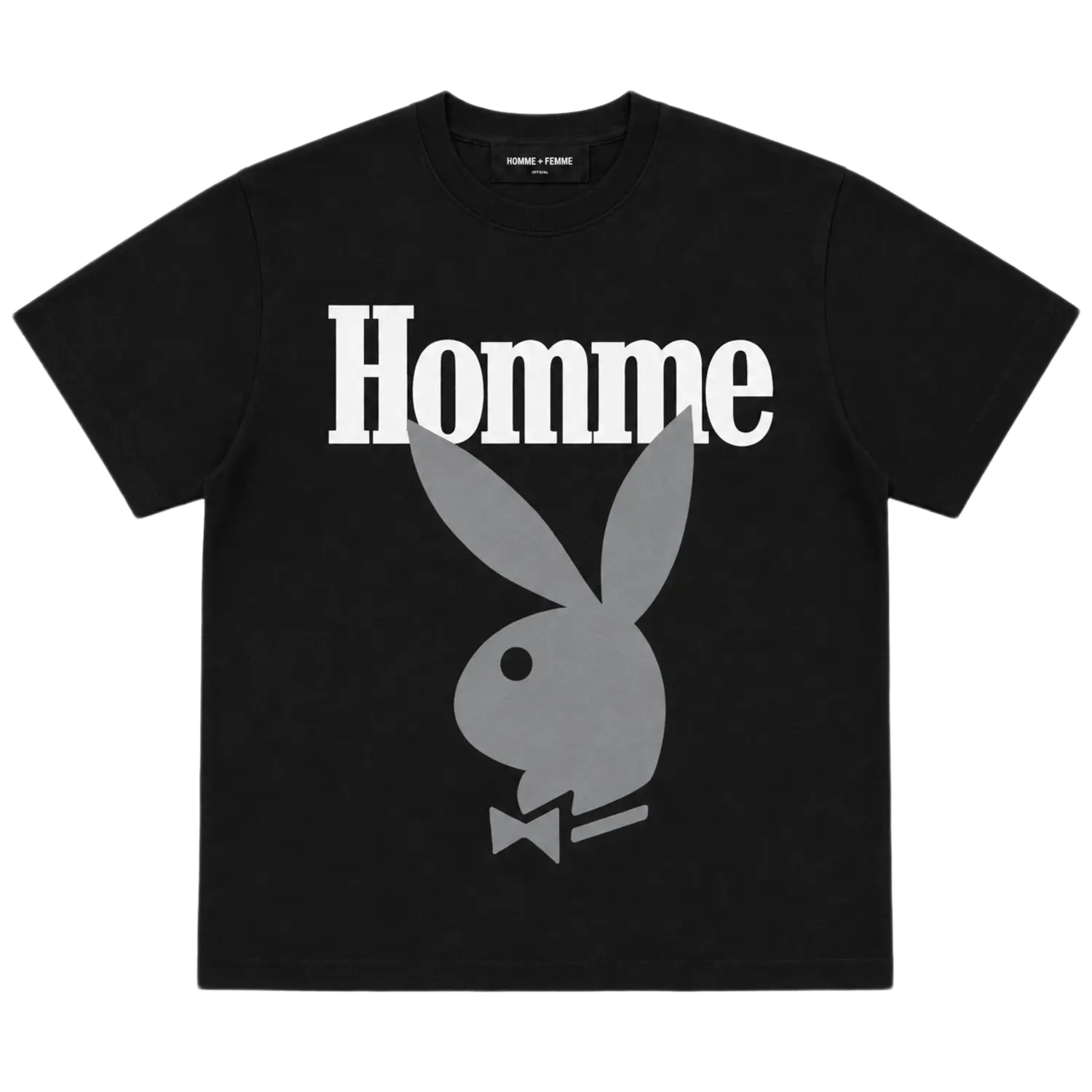 Homme Femme Playboy Tee Black/White/Grey